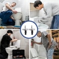 thumbnail image 4 of Yueyihe 2pcs Stainless Steel Toilet Seat Bolts Screws Tops Universal Toilet Seat Screw, 4 of 6