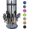 thumbnail image 4 of Round Spinning Rod Holder for Freshwater Poles  Gear  and Accessories | Fishing Rack with Rod Clips for Garage Organization, 4 of 4