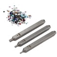 thumbnail image 2 of Setter Stamping Punches Kit, Metal Stamping Punches Rustproof Coating Colorful Rhinestones 3 Sizes  For Art Project For Handicrafts, 2 of 8