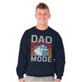 thumbnail image 4 of Funny Papa Smurf Cartoon Dad Mode Men's Crewneck Sweatshirt Brisco Brands S, 4 of 6