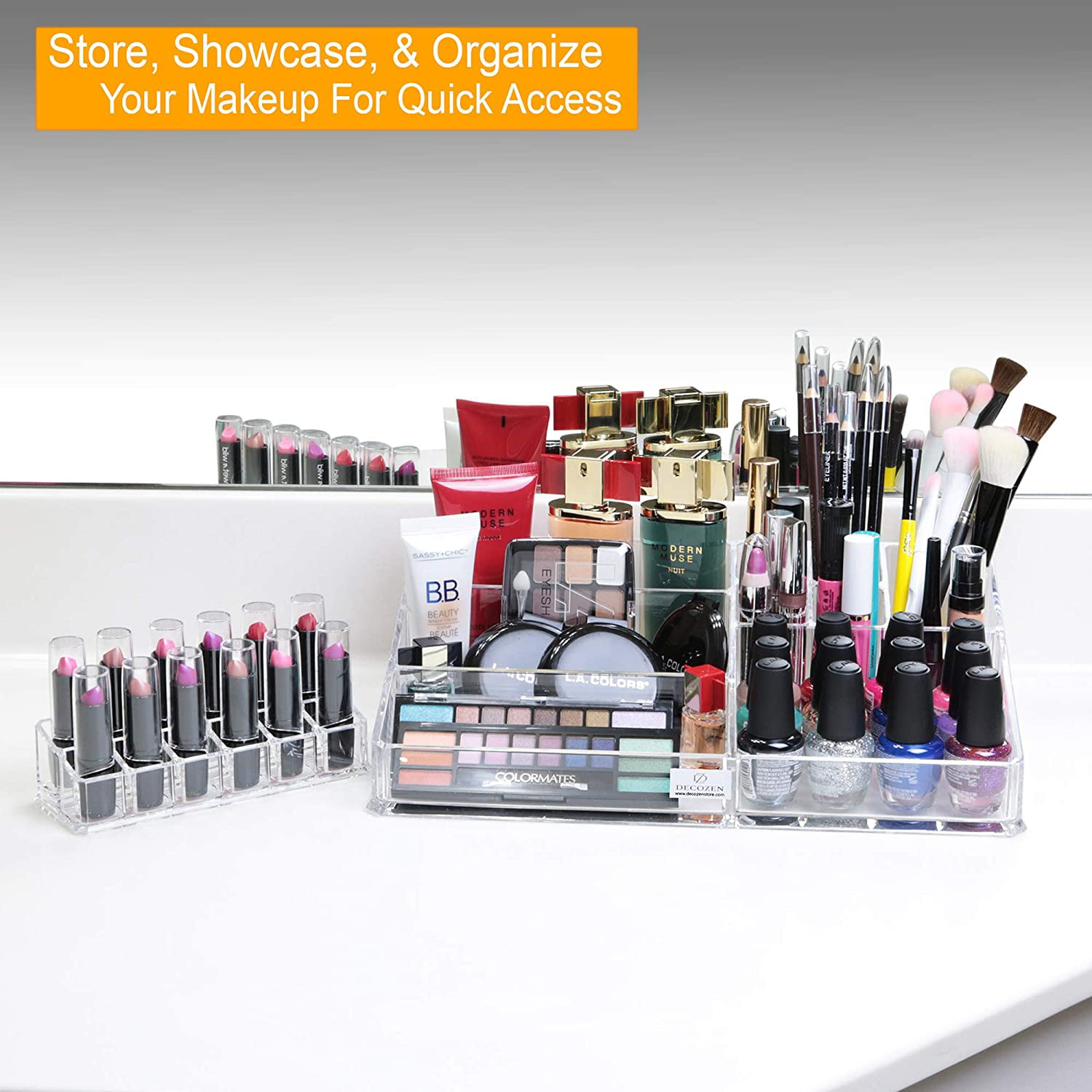 Clear Acrylic Jewelry Organizer and Makeup Organizer Cosmetic Organize –  sagler