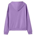 thumbnail image 6 of Girls Oversized Zip Up Hoodies Cute Casual Baggy Sweatshirt Jacket Drop Shoulder Back to School Hooded Sweaters with Pockets, 6 of 6