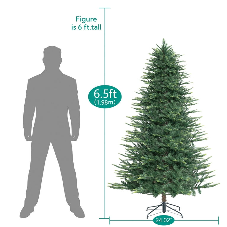 Real Touch™ Pre-Lit Slim Washington Frasier Fir Christmas Tree - 6.5' -  Dual Color LED Lights