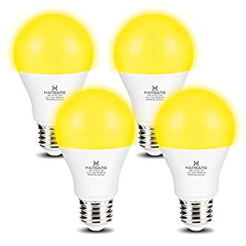 Hansang A19 Led Bug Light Bulb Yellow Color 7 Watt 60w Equivalent E26 Medium Base Outdoor Porch Lights Amber Bedroom Night Bugs Free Bulbs 4 Pack Com - Led Outdoor Lights And Bugs Hansang A19 Led Bug Light Bulb Yellow Color 7 Watt 60w Equivalent E26 Medium Base Outdoor Porch Lights Amber Bedroom Night Bugs Free Bulbs 4 Pack Com - Led Outdoor Lights And Bugs
