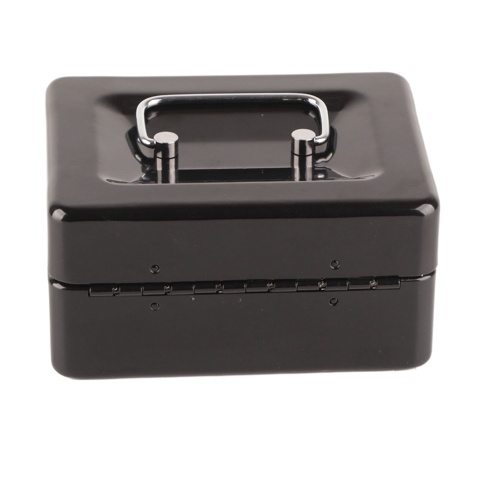 Money Box, Large Space High Metal Cash Box Portable Thickened With