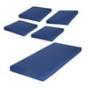 Delahey Solid Blue Cushion Set 5-piece