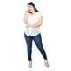 thumbnail image 1 of Blusa ligera con detalle de botones Roman Fashion /Tallas Extras, 8001 (Blanco) blanco 38, 1 of 5