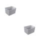 thumbnail image 1 of Caja de plástico duradera Advancent organizador de almacenamiento apilable gris S 2Conjunto, 1 of 6