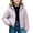 Purple, variant on Jalioing Puffer Jacket for Kids Winter Lightweight Long Sleeve Zipper Up Thermal Coat Solid Color Hooded Puffy Outerwear