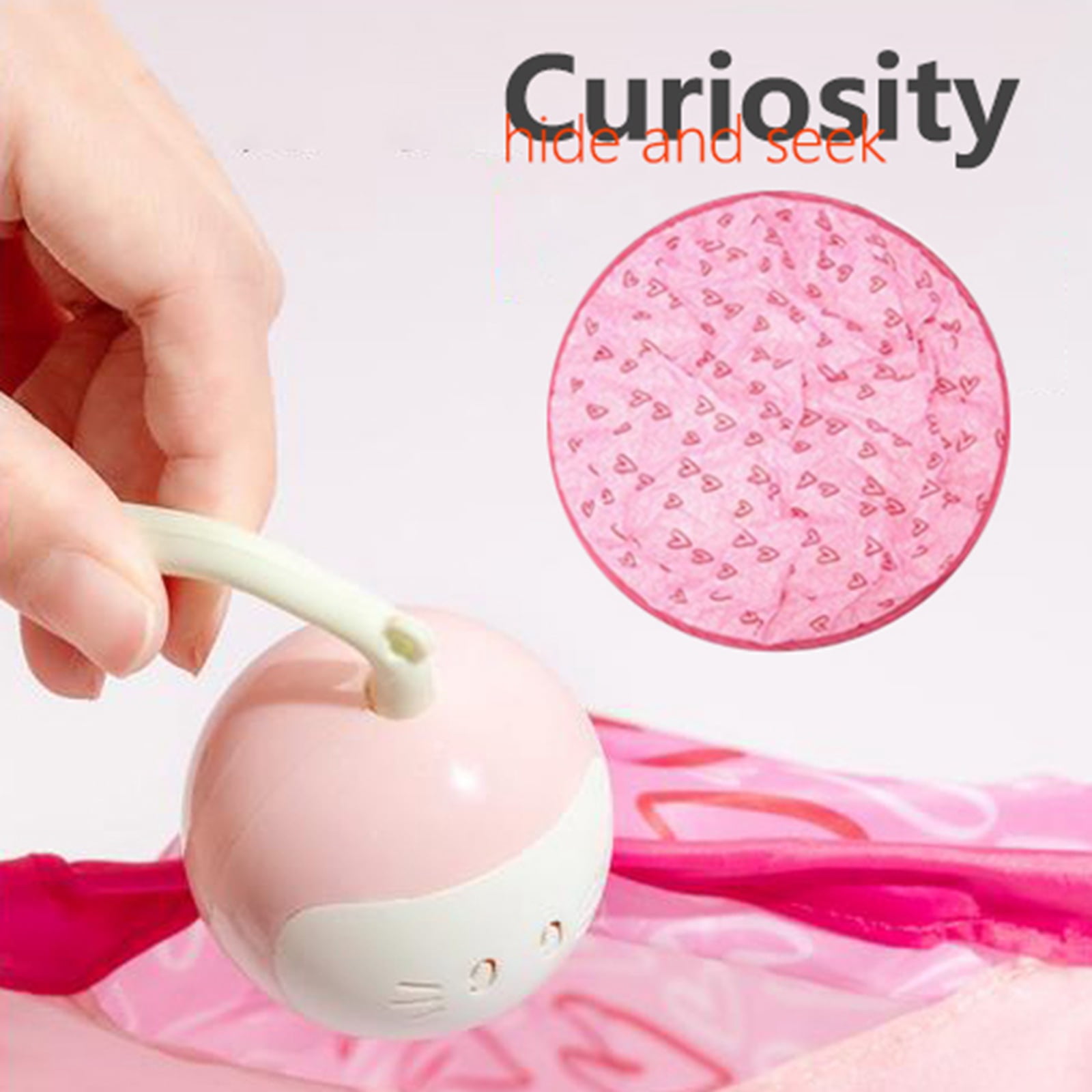 Simulated Interactive Hunting Cat Toy - Electronic Automatic Cat Toy,Simulated Cat Hunting Toy Cat Ball Toy - Smart Obstacle Avoidance and Quiet Rolling
