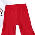 thumbnail image 4 of NAFUU Toddler Girl Clothes Sets 2Pcs Baby Girls Valentine's Day Clothes Long Sleeve T Shirts Tops Bell Bottom Pants 2Pcs Outfits 3-4 Years, 4 of 7