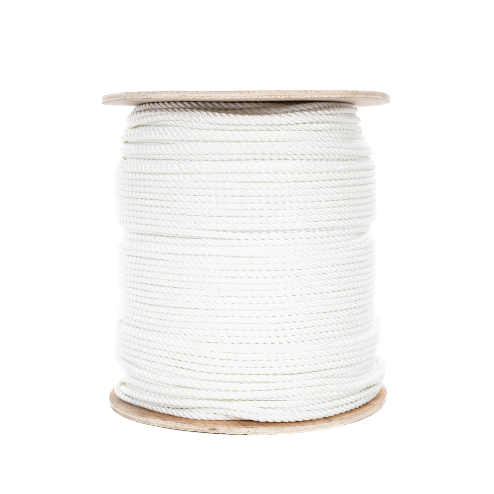 Moisture Golberg Twisted Polyester Rope High Strength Rot White String Line Crafts - Oil and Chemical Resistant Truck Rope Rigging Winch UV 1/2 Inch, 25 Feet Low Stretch 