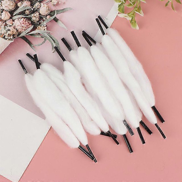 10pcs/bag Cotton Edge Easy to Use Cotton Orgnic Cotton for Rebui Black