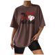 thumbnail image 1 of Camisas sexy de verano para mujer Blusa regular estampada con cuello redondo y manga corta OAVQHLG3B Store lin121212, 1 of 5