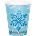 thumbnail image 1 of Creative Converting 343964 9 oz Snow Princess Paper Cup - 8 Count - Case of 12, 1 of 1