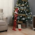 thumbnail image 4 of Mr. Christmas 43 in. Animated Ladder Climbing Black Santa, 4 of 5
