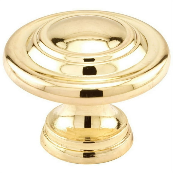 Prime-Line Products N 7369 1-3/4-Inch Bi-Fold Door Knob, Brass Plated