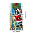 thumbnail image 3 of TanSiDing 1pcs Christmas Door Cover Decoration Santa Claus Front Door Cover Xmas Hanging Banner Santa Background for Home Holiday Christmas Decoration 35.43*70.87in, 3 of 6