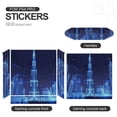 thumbnail image 5 of Decal Skin for PS4 Slim / PS4 Pro / PS4, Whole Body Vinyl Sticker Cover for Playstation 4 Console and Controller (Dubai Hologram), 5 of 5