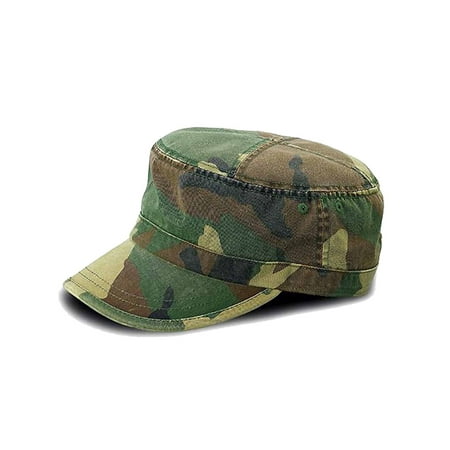 Prince Cotton Cap - Camouflage Print Cotton Cadet Cap Hat