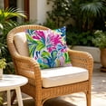 thumbnail image 6 of Throw Pillow Cover 18x18 Inch Waterproof Summer Flower Bohemian Print Soft Colorful for Car Office Patio Decor by MPOISVA, 6 of 7