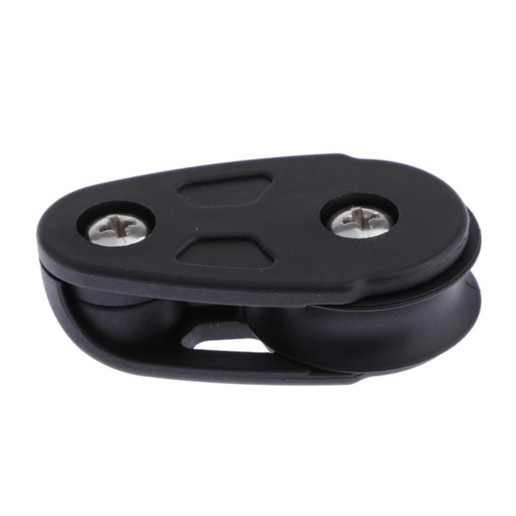 Axioma Pack of 3-8 Durable Pulleys for Outdoor Water Sports, Single Block Marine Pulley for Boat 6 Pcs