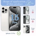 thumbnail image 3 of Reemplazo de cristal trasero ZNZHKR 15 Pro iPhone 15 Pro, 3 of 6