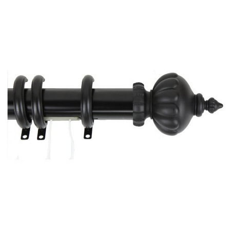 Rod Desyne Decorative Traverse Rod With Rings Imperial Finial
