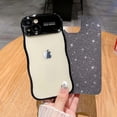 thumbnail image 3 of for iPhone 15 Plus Case [Compatible with MagSafe] Plating Bling Glitter Water Ripple Back Cover for Women Girls Full Camera Phone Case for iPhone 15 Plus 6.7 Inch Black, 3 of 14