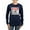 Navy, variant on CafePress - Beans Women's Long Sleeve Dark T Shirt - Women's Long Sleeve Graphic Tee Casual Fit