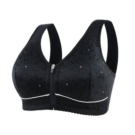 Clearance Staron Front Closure Bras for Women Front Closure No Underwire Bras Comfortable Wireless Bra Soft Strap Seamless Front Close Bras