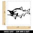 thumbnail image 2 of Sockeye Salmon Fish Self-Inking Rubber Stamp Ink Stamper - Lime Green Ink - Small 1 Inch, 2 of 7