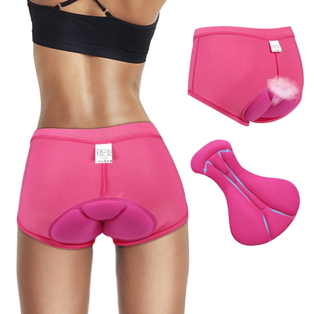 2pcs Women Cycling Underwear Pants 3D Padded Bike Shorts Underpants 