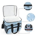 thumbnail image 6 of FORMRS Insulated Cooler Bag 24 Cans Capacity Soft Leakproof Lunch Box with Side Pockets, Blue Snowflake, 6 of 7