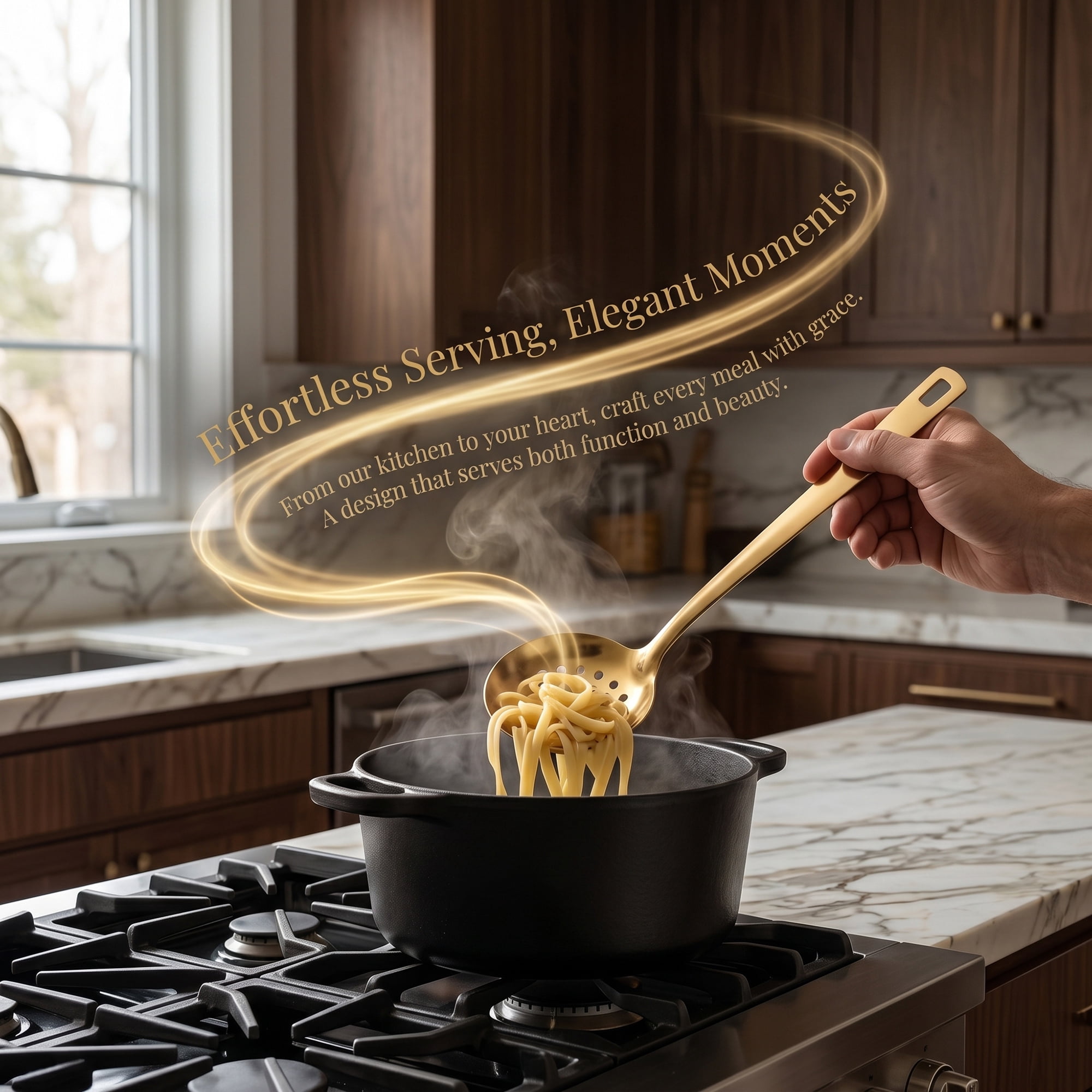 Unique Bargains Non Stick Heat Resistance Stainless Steel Slotted Spoon B 9.8" x 3"
