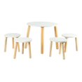 thumbnail image 2 of Comedor Circular Estilo Infantil Natura Pino Duduk blanco 1 Duduk Natura, 2 of 2