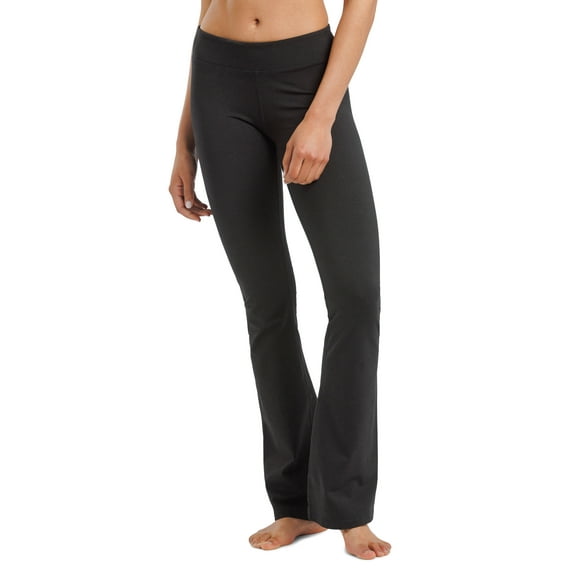 Fishers Finery Women's Ecofabric Classic Bootcut Yoga Athletic Pant - New Fabric (Black, L)