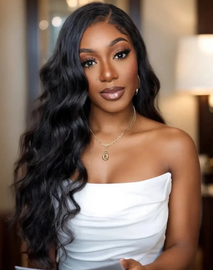 Prime Collection 100% Unprocessed Human Hair- DEEP C-PART Wig Body Wave 28"