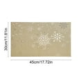 thumbnail image 3 of Steadline Snowflake Pattern Christmas Table Mat Set - PVC Heat Resistant Placemats for Holiday Dining Decor Winter Themed Dinner Party Table Setting Decoration, 3 of 6