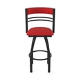 thumbnail image 5 of 860 Hunter 30" Swivel Bar Stool with Black Wrinkle Finish and Canter Red Seat and Back, 5 of 5