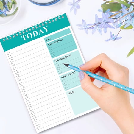 Daily Planner Coil Design Weekly Planner Notepad Appointments Reminders Notebook for Home School Office