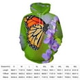 thumbnail image 2 of Monarch Butterfly on Purple Flowers-1 3d Sweatshirts Hoodie Fashion Casual Personality Men's Women Street Hoodie Pullovers Long Sleeve Comfortable Top, 2 of 6