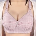 thumbnail image 2 of Eashery Women Bras Push Up Womens Bra Large Size Thin Underwear Comfortable Breathable No Steel Ring Bra Bras For Women Plus Size Pink 80C, 2 of 4