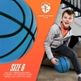 thumbnail image 3 of NERF Quietcourt Silent Foam Basketball -  Quiet Ball for Indoor Dribbling Practice + Drills - 28.5" - Kids + Youth Basketball - Never Goes Flat Foam, 3 of 9