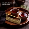 thumbnail image 4 of Fyydes Zodiac Lock,Classical Antique Zinc Chinese Characters Zodiac Password Lock Craft Decoration, 4 of 11