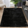 thumbnail image 3 of Luxury Modern Plush Fluffy Velvet Rug 5 x 8 ft, Faux Wool Rugs with  Non-Slip & Washable,for Bedroom Living Room Nursery, 3 of 13