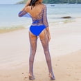 thumbnail image 4 of Sexy Fishnet Bodysuits Lingerie for Women 3/4 Sleeve Naughty Hollow See Through Stockings Mesh Erotic Nightwear, 4 of 5