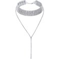 thumbnail image 1 of Minnieouse Gargantilla collar exquisito brillante mujer colgantes ropa elegante adorno colgante decoración niña joyería para vestido decoración plata Ropa, zapatos y accesorios Miscelánea Plata Minnieouse AP008226-02, 1 of 6