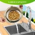 thumbnail image 3 of 4-1 Colander With Mixing Bowl Set, Rotatable Strainer Food Strainers And Colanders 2 Layer Stainless Steel Ergonomic Handle Versatile Vegetable Washing Bowl, 3 of 8