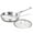 12"Frying pan with lid, variant on DELARLO 12-Inch Tri-Ply Stainless Steel Frying Pan with Lid, Oven Safe, Induction Suitable